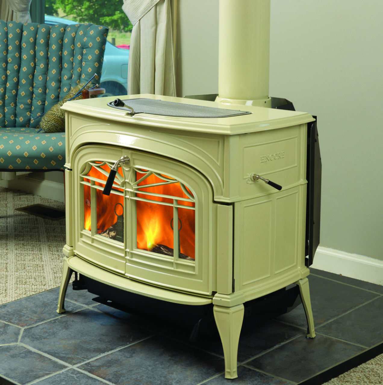 Encore-Vermont-multi fuel heater-log burner-stove 