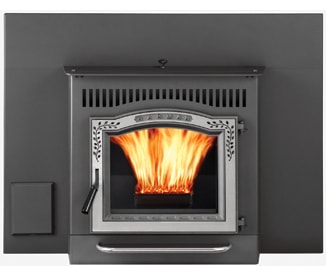 Harman P-35i Pellet Insert with optional Zero-Clearance Fireplace