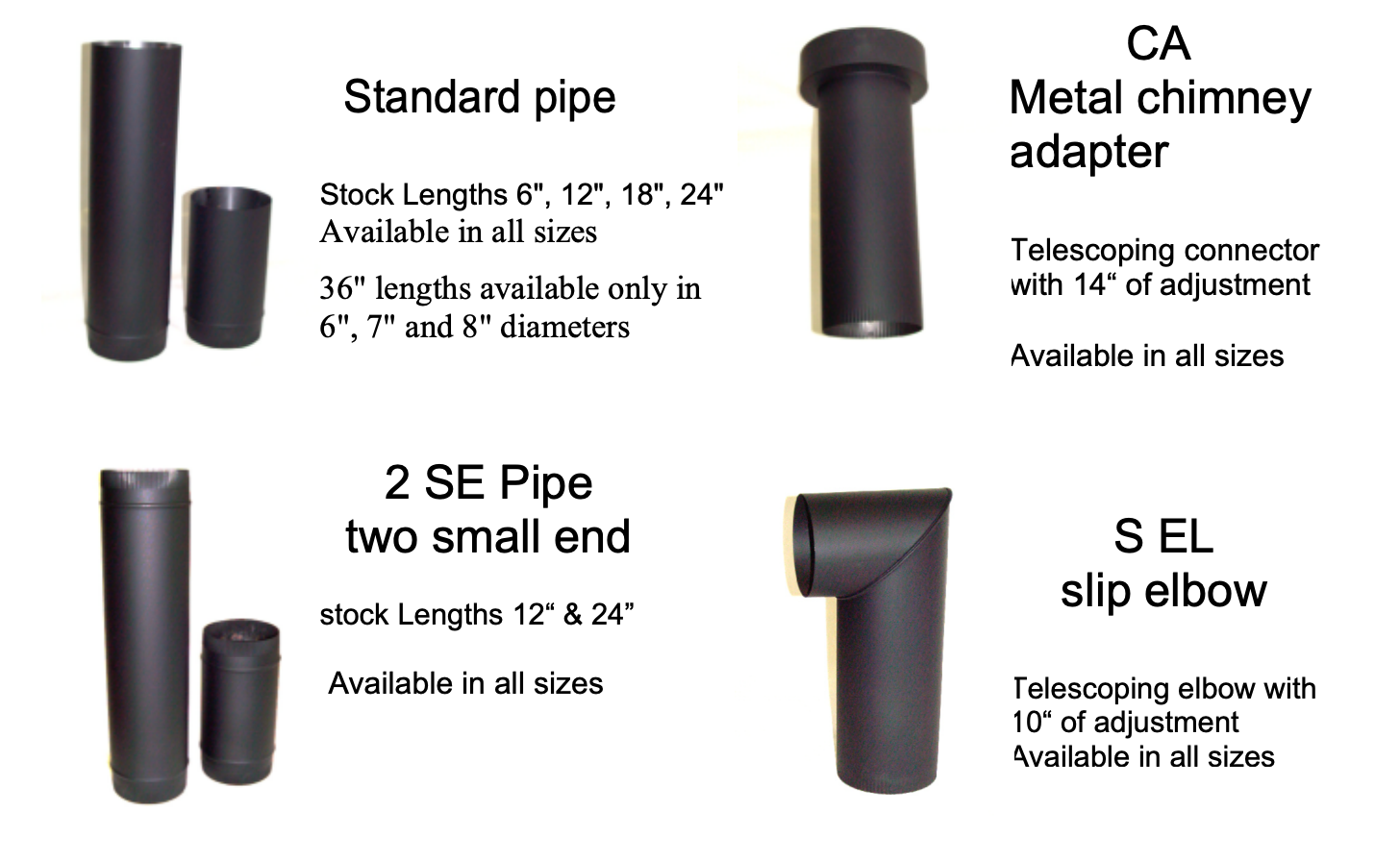 Artibetter 3-Piece Stainless Steel Chimney Flue Set - Straight Pipes & 90° Elbow For Stove Venting