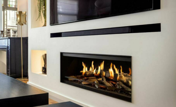 NetZero E-One Holographic Electric Fireplace - single or three-sided