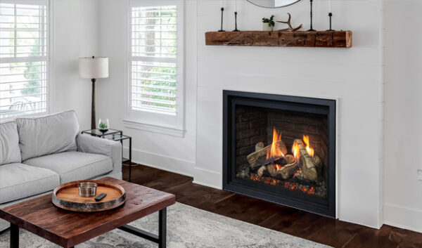 Enviro RZ 41 Gas Fireplace with "Flame under log" - Image 3