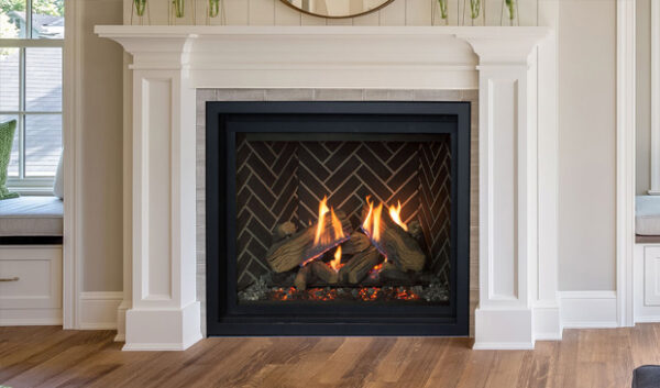 Enviro RZ 41 Gas Fireplace with "Flame under log" - Image 6