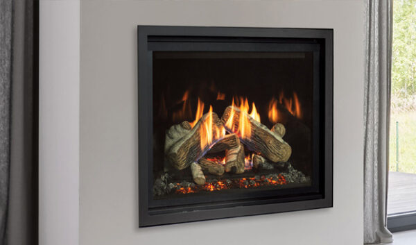 Enviro RZ 41 Gas Fireplace with "Flame under log"