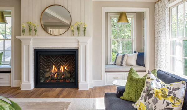 Enviro RZ 41 Gas Fireplace with "Flame under log" - Image 9